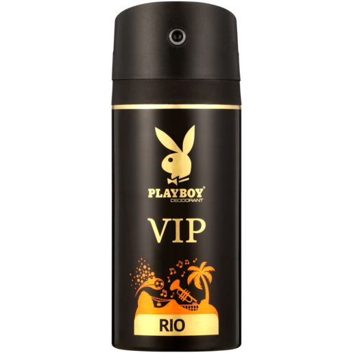 Playboy VIP Rio Mens Deodorant Aerosol 150ml