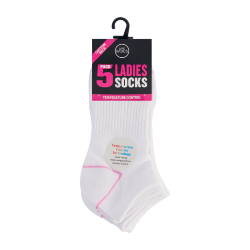 Bare Basics Temperature Control Ladies Socks 5 Pair