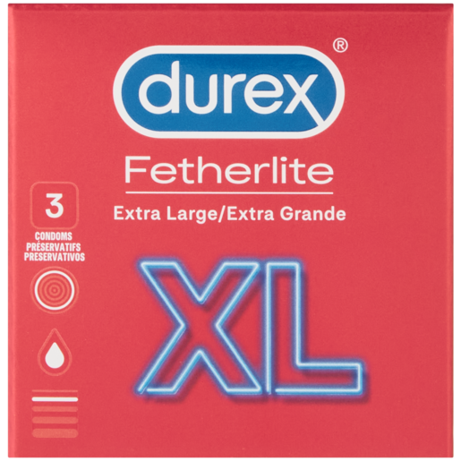 Durex XL Fetherlite Condoms 3 Pack
