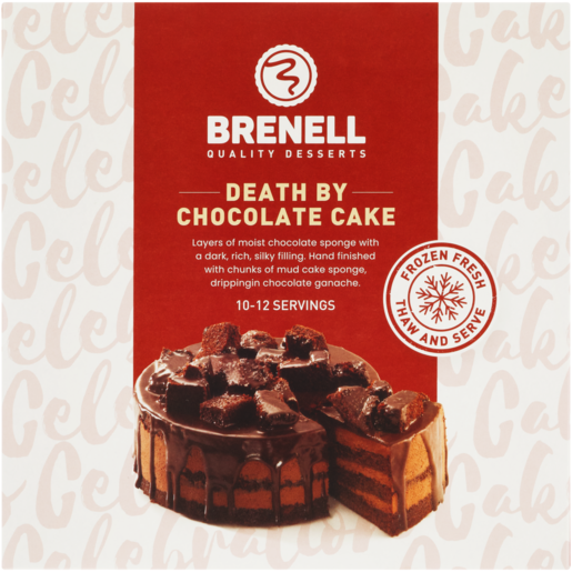 Brenell Desserts Frozen Death By Chocolate Cake 18cm