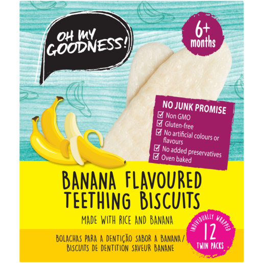 Oh My Goodness! Banana Flavoured Teething Biscuits 50g