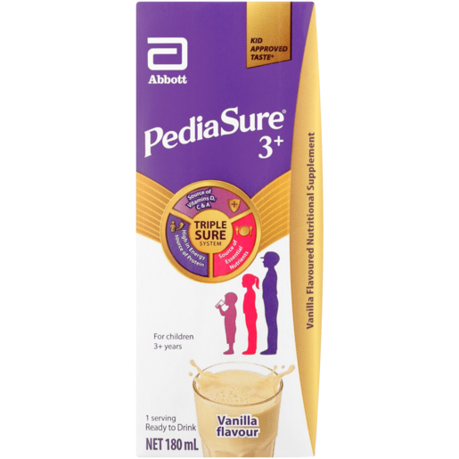 PediaSure 3+ Vanilla Flavour Nutritional Supplement 180ml