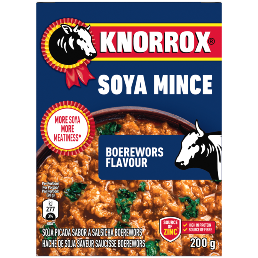 Knorrox Boerewors Flavoured Soya Mince 200g