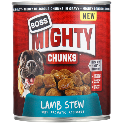 Boss Mighty Chunks Lamb Stew Wet Dog Food 775g