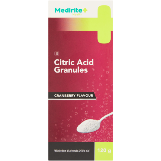 Medirite Cranberry Flavour Citric Acid Granules 120g