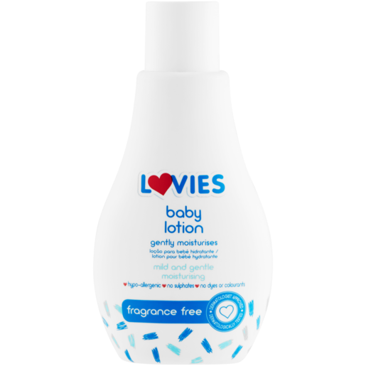 Lovies Fragrance-Free Baby Lotion Bottle 200ml