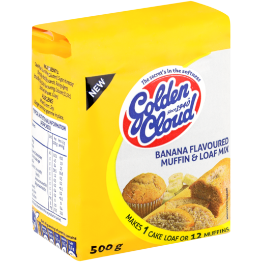 Golden Cloud Banana Flavoured Muffin & Loaf Mix 500g