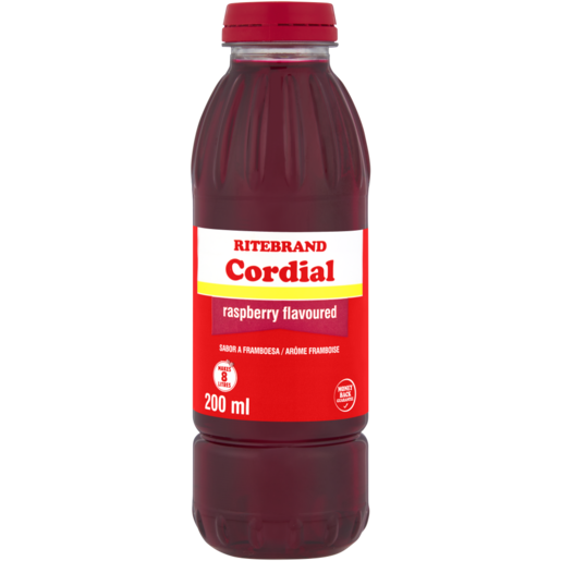Ritebrand Raspberry Flavoured Cordial 200ml