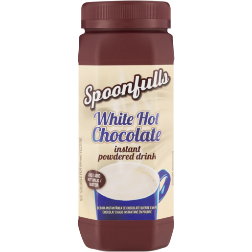 Spoonfulls White Hot Chocolate Instant Powdered Drink 500g