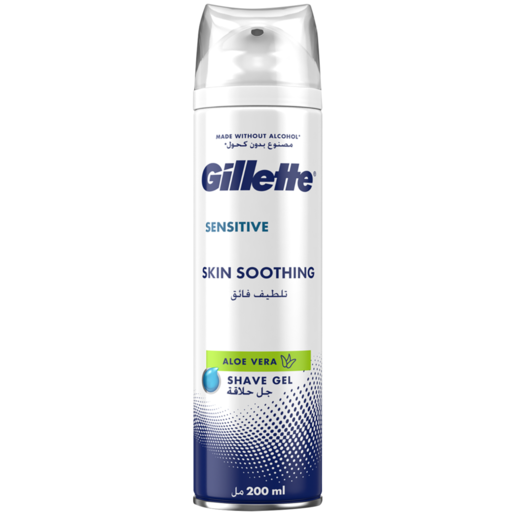 Gillette Sensitive Skin Soothing Aloe Vera Shave Gel 200ml
