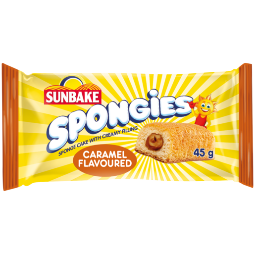 Sunbake Spongies Caramel Flavoured Mini Sponge Cake 45g