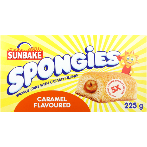 Sunbake Caramel Spongies 5 x 45g