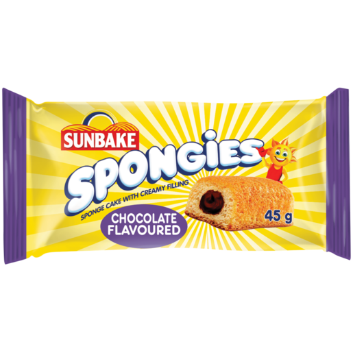 Sunbake Spongies Chocolate Flavoured Mini Sponge Cake 45g