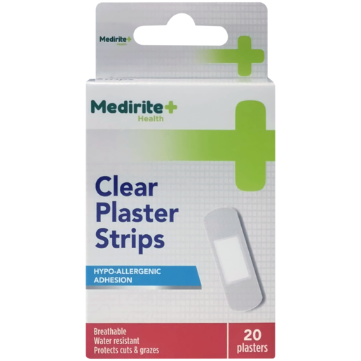 Medirite Clear Plaster Strips 20 Pack