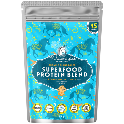 Wazoogles Peanut Butterlicious Superfood Protein Smoothie Blend 610g