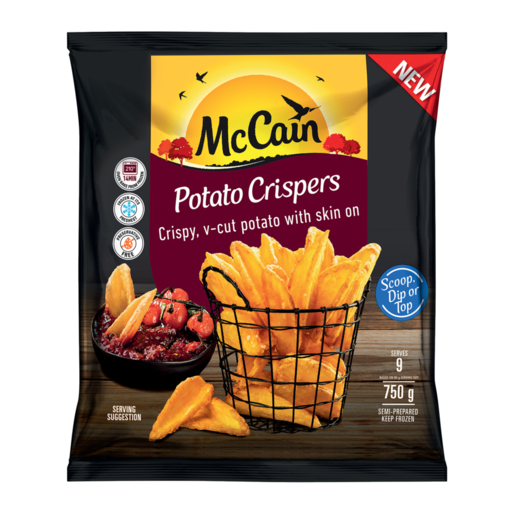 McCain Frozen V-Cut Potato Crispers 750g