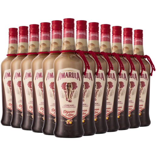 Amarula Ethiopian Coffee Cream Liqueur Bottles 12 x 750ml