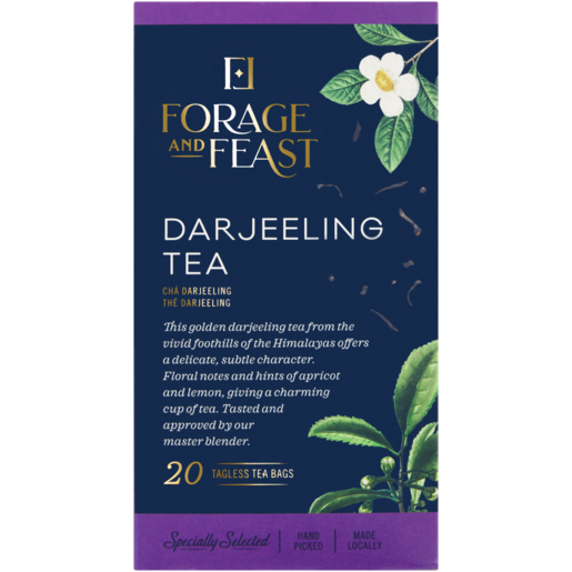 Forage And Feast Darjeeling Tagless Teabags 20 Pack