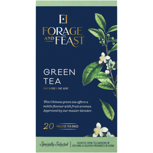 Forage And Feast Green Tagless Teabags 20 Pack