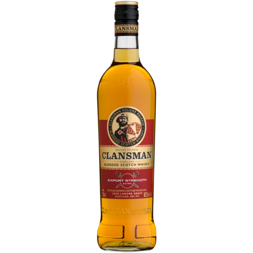 Clansman Export Strength Blended Scotch Whisky Bottle 750ml