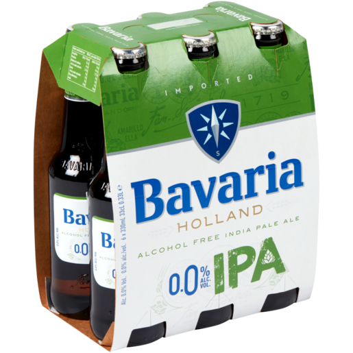 Bavaria Non-Alcoholic India Pale Ale Beer Bottles 6 x 330ml