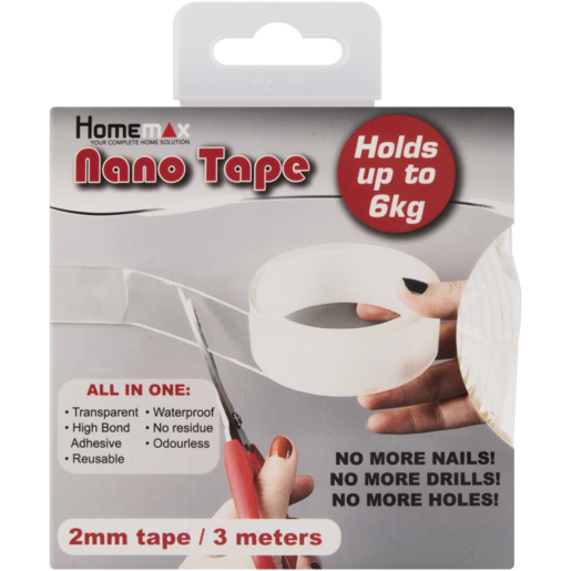 Homemax Transparent Nano Tape 2mm x 3m