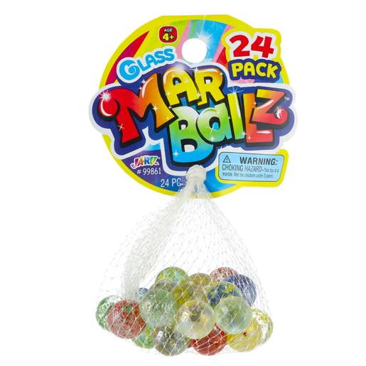 Marballz Glass Marbles 24 Pack