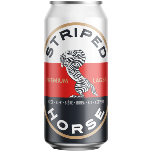 Striped Horse Lager Beer Can 500ml