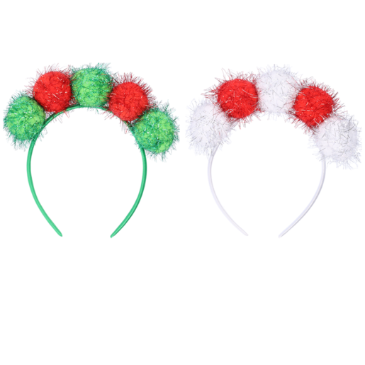 Pom-Poms Christmas Headband (Assorted Item - Supplied At Random)