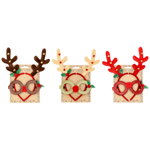 Santa's Choice Glasses And Hat Christmas Accessory (Assorted Item - Supplied At Random)