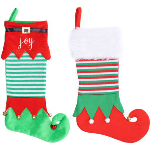 Elf Feet Christmas Stocking (Assorted Item - Supplied At Random)