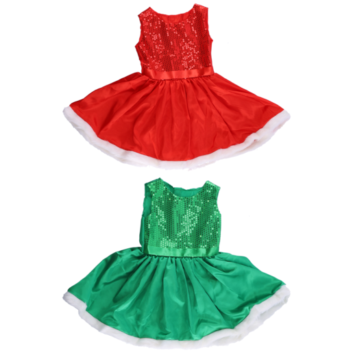 Christmas Dress For 3 - 4 Years Old Girl (Assorted Item - Supplied At Random)