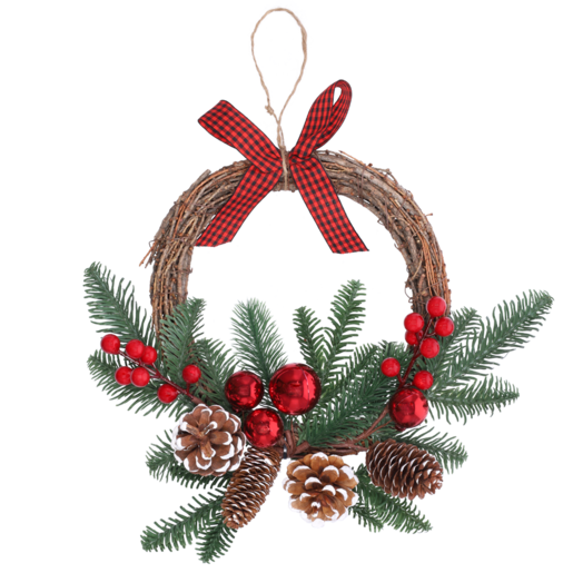 Christmas Wreath With Bow