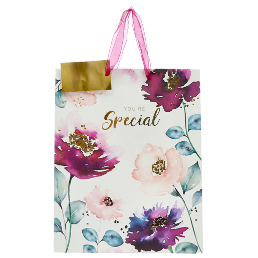 Creative Plum Floral Large Gift Bag