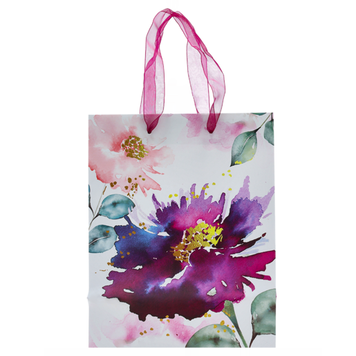 Creative Plump Floral Foil Medium Gift Bag