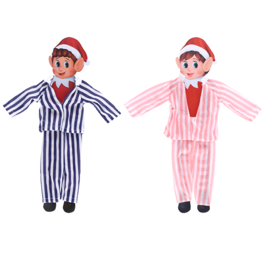 Christmas Elf Stripe Pajamas (Colour May Vary)