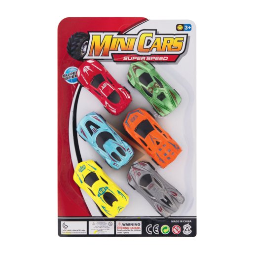 Mini Cars Super Speed 6 Piece