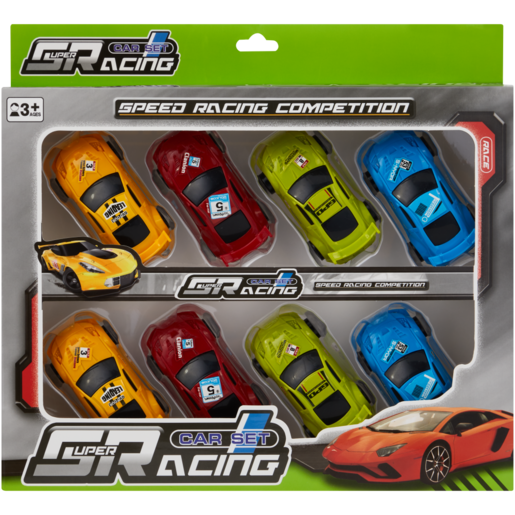 Super Racing Car Set 8 Piece