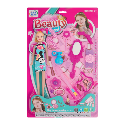 QDS Toys Beauty Doll With Accessories Set (Assorted Item - Supplied At Random)