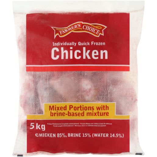 Farmer's Choice Frozen Mixed Chicken Portions with Brine Based Mixture 5kg