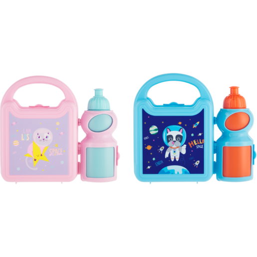 Space Theme Kids Lunch Box & Bottle Set (Assorted Item - Supplied At Random)