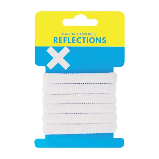 Reflections White Knitted Pony Bands 6 Pack