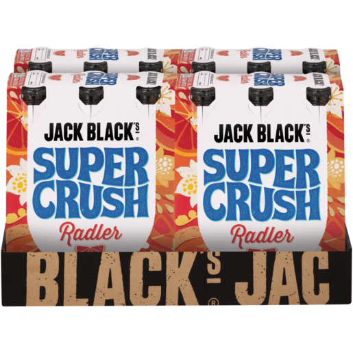 Jack Black's Super Crush Grapefruit Radler Beer Bottles 24 x 340ml