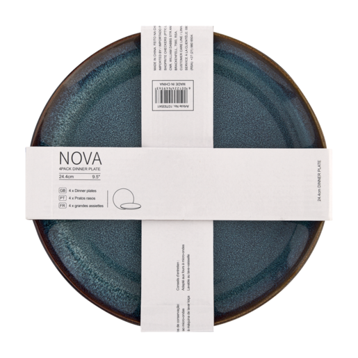 Nova Blue Dinner Plates 4 Pack