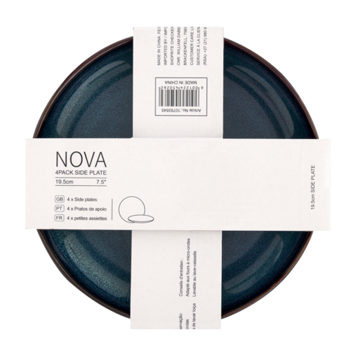Nova Blue Side Plates 4 Pack