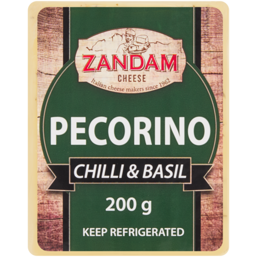 Zandam Chilli & Basil Pecorino Cheese 200g