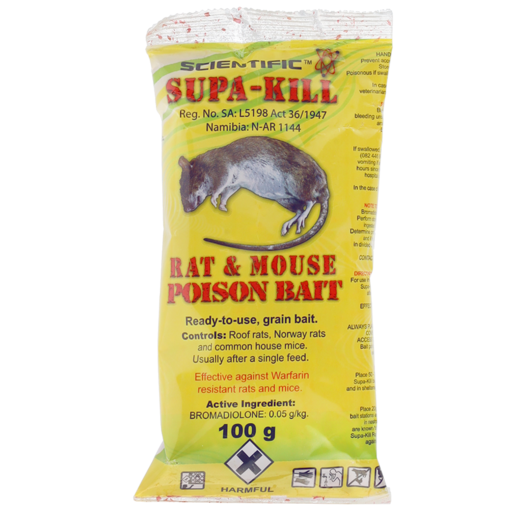 Supa-Kill Rat Pallets Bait 100g