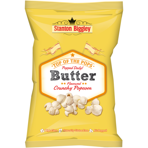 Stanton Biggley Butter Flavoured Crunchy Popcorn 90g