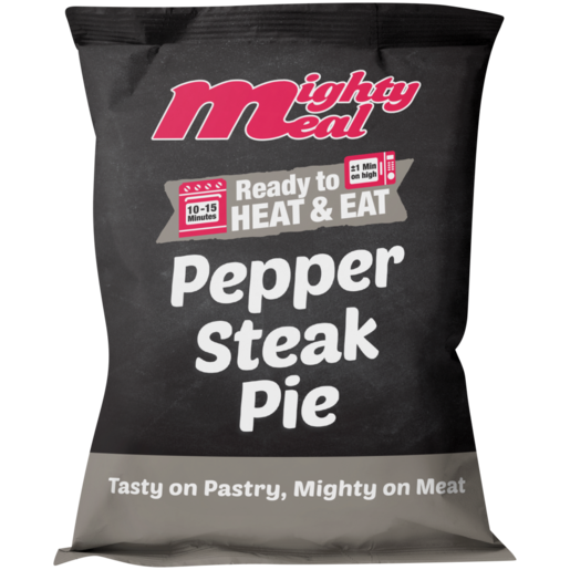 Mighty Meal Frozen Pepper Steak Pie