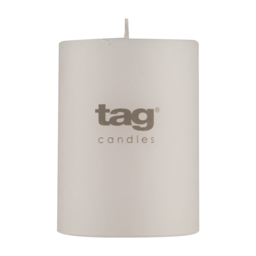 Tag White Chapel Candle 7 x 10cm